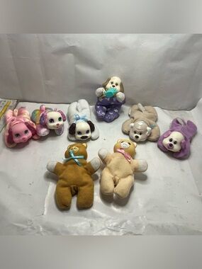 Vintage 80s and new Kitty Surprise puppies and teddy bears